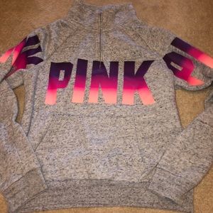 PINK quarter zip sweatshirt